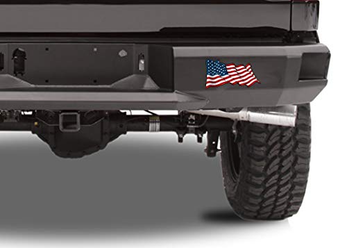 Rogue River Tactical USA Flag Sticker Bumper Sticker Car Decal Gift Patriotic American Wavy United States (5x3 Inch)