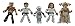 DIAMOND SELECT TOYS Buck Rogers Minimates Series 1 Box Set