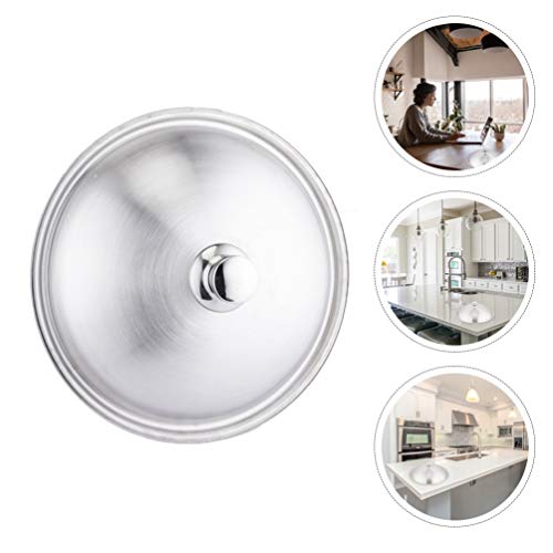 Hemoton Stainless Steel Universal Lid For Pots, Pans And Skillets - Fits 7 In To 12 In Pots And Pans - Replacement Frying Pan Cover And Cast Iron Skillet Lid #TOP2
