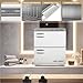 Pantin 32L Premium Two Compartment Towel Warmer for Hair Salon, Beauty SPA, Restaurant & Home. Heated Towel Warmer -Large Electric Hot Towel Cabinet for Salons, Spas - The Best Spa Equipment 110V 320W