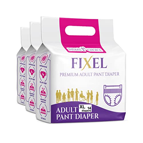 Image of FIXEL Adult diaper pants for unisex (XL-size-42-count, XL)
