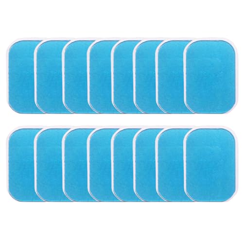 16 unidades de almohadillas de gel para electroestimulador, almohadillas de alta conductividad para entrenamiento de glúteos y músculos miniatura 1