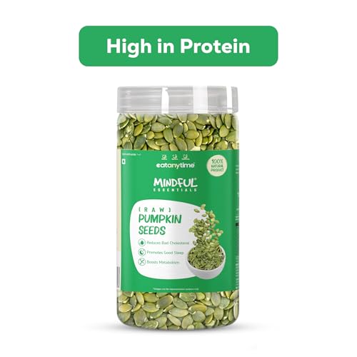 Image of Eat Anytime Pumpkin Seeds 500 g | Source of Magnesium, Fibre & Protein | 100% Natural | Seeds for Weight Management