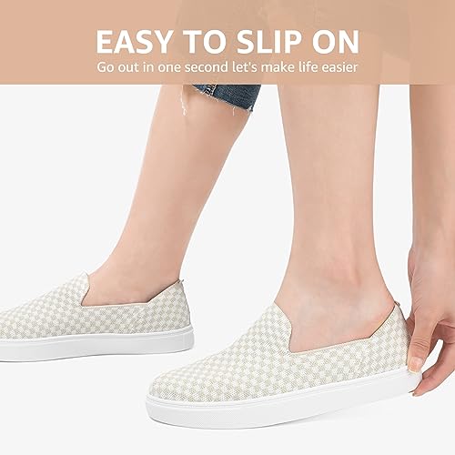 Image of STQ Slip on Shoes for Women Breathable Fashion Sneakers Comfortable Knit Casual Shoes