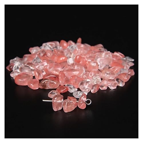 Perles de gravier irrégulières en quartz pastèque pour création de bijoux DIY