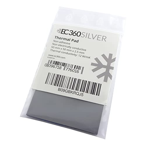 EC360® Silver 12W/MK Pad Thermique (50 x 50 x 2,5 mm)