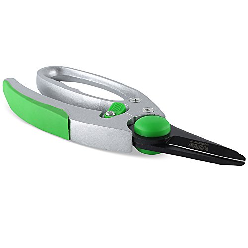 WilFiks Garden Pruning Shears - 8\" Classic Hand Pruner - Secateurs Steel Gardening Scissors with Comfortable Handle and Shock Absorbing Spring - Branch, Stem and Tree Trimmer Hand Tool