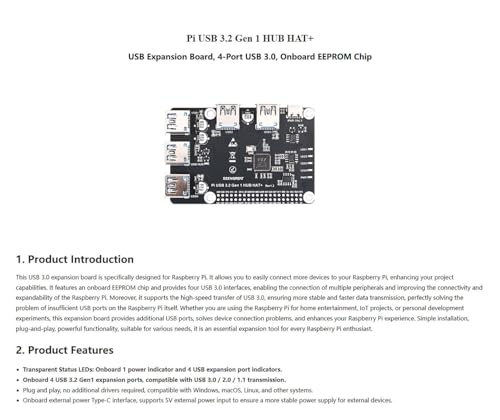 Hub USB 3.0 4 ports pour Raspberry Pi résoudre le manque de connecteurs
