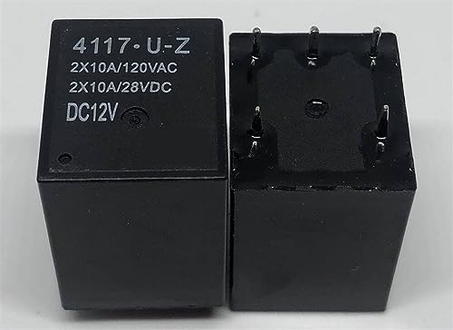 Relé de 5 pines 4117-U-Z DC12V para circuitos electrónicos y proyectos industriales, 1 unidad