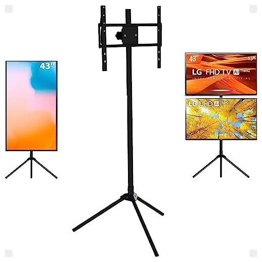 Pedestal Suporte Para Tv Tripe Sem Bandeja Apoio De 22 a 55 Polegadas Tv Vertical