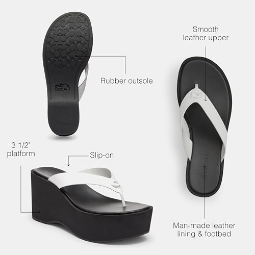 Coach Women's Sculpted C Platform Flip Flop4