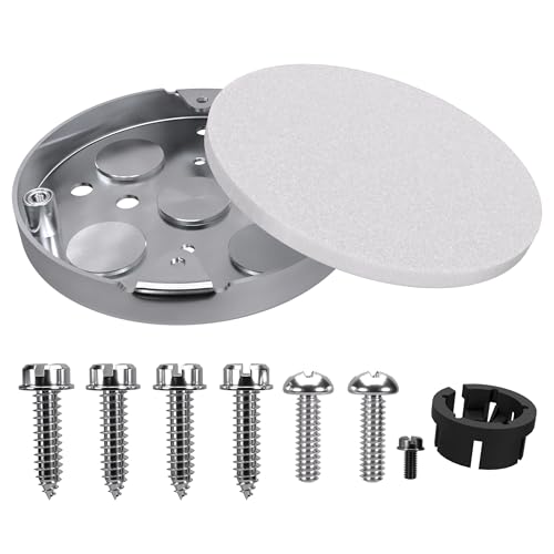 OHLECTRIC Saf-T-Pan Ceiling Fan Mounting Bracket & Ceiling Light Box | 6' Cubic Wiring Capacity, 1/2' Deep Ceiling Pan | Conduit Installation| Ideal for Contractors & Electricians