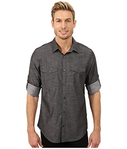 Calvin Klein Men's Slub Twill Double Pocket Roll-Up