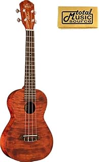 Oscar Schmidt OU300TF Tenor Ukulele, Flame Mahogany, w/TMS Polishing Cloth, OU300TF PC