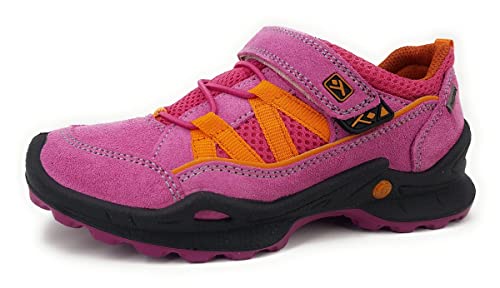 Imac Kinderschuhe Mädchen Halbschuhe wasserdicht Klettschuh Rosa Freizeit, Schuhgröße:34 EU
