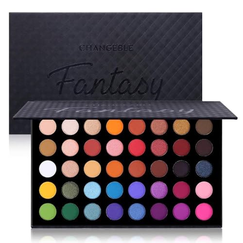UCANBE 40 Farben Lidschatten Palette Bunt Eyeshadow Palette Wasserfest