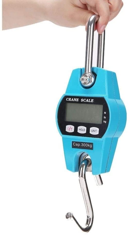 Báscula electrónica portátil mini gancho 300 kg