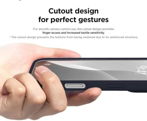 Image of Premium Liquid Silicone Case for iPhone 16 Pro - Slim Full Body Protective Back Cover with Soft Microfiber Lining, Anti-Slip Grip Scratch Resistant Phone Case (Navy Blue)