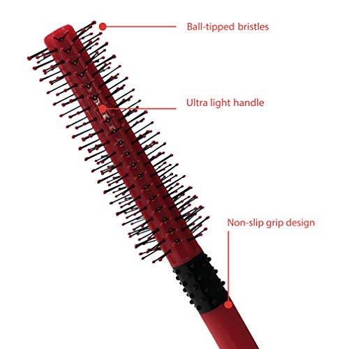Mane Tame Volumizing Revo Roll Hair Brush - Red #TOP2