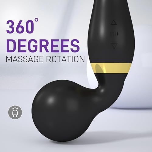 Image of Dual Head Rechargeable Massager for Pain Relief and Relaxation - Electric Handheld Massager Stick for Back, Travel-Friendly Ergonomic Waterproof Full Body Massage Device Powerful Vibrating Muscle Relaxation, Stress Relief & Deep Tissue Therapy (Multicolor) (Full Body)