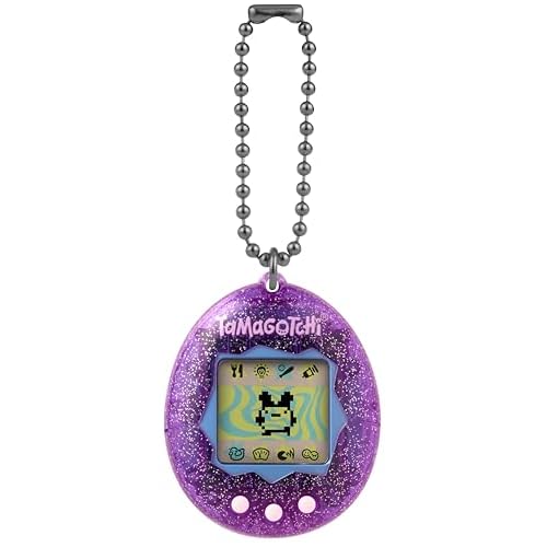 Bandai – Tamagotchi Original Color Collection Purple – Animal electrónico Virtual – Juguete Interactivo en Italiano – Tamagotchi Violeta – Juguete para niños a Partir de 8 años – 46011