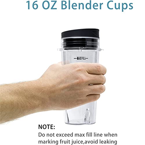 Tasses à portion unique 473 ml en plastique lavable et durable avec couvercle - 5