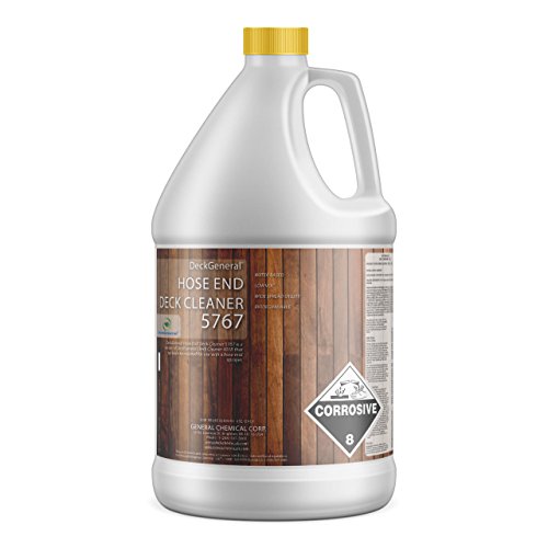 DeckGeneral Deck Cleaner 5767 Deck Cleaner, Brightener & Rejuvenator | Removes Gray, Tannin & Rust Marks | Works on Multiple Wood Surfaces | 1 Gallon