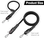 2 Pack Camera Strap Quick Release, Nylon Rope Camera Neck Shoulder Strap & Wrist Strap Camera Hand Strap for DSLR Mirrorless Camera Accessories, Black
