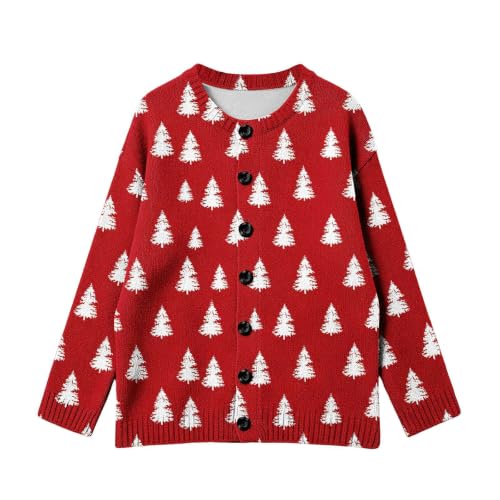Womens Cardigan Sweaters Santa Christmas Tree Long Sleeve Knit Sweater - image 5