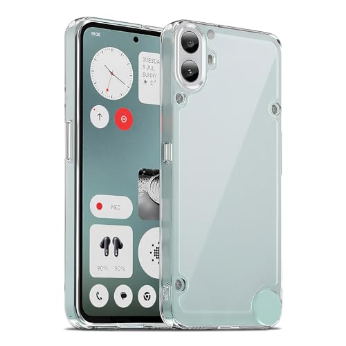 Image of Case for Nothing CMF Phone 1, Military Grade Drop Protection Phone Case, Yellowing Resistant, Anti-Scratch Hard PC Back, Shockproof Hard Ultra-Thin Protective Cover, Clear
