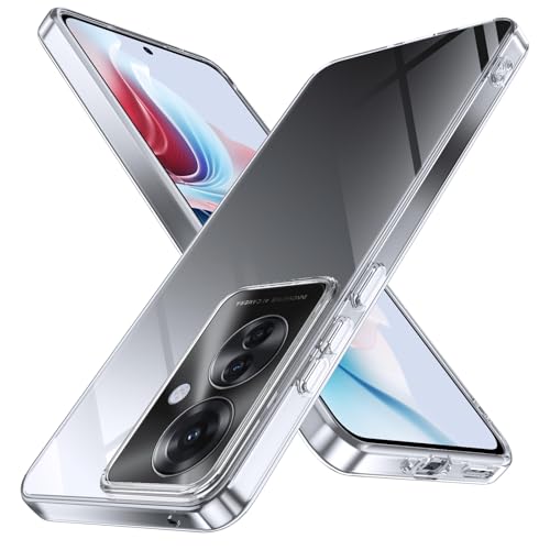 OPPO Reno11 A 用 ケース 耐衝撃 クリア TPU Reno11 A カバー 薄型 軽量 滑り止め 黄変防止 柔軟 Qi充電 衝撃吸収 指紋防止 米軍MIL規格取得 ワイヤレス充電に対応 カメラ保護 用 カバー 透明 516-op r11a-0