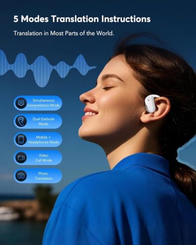 Image of Paekole AI Translation Earbud Real Time - 198 Languages Translator, 3 in 1 Ear Buds Audifonos Traductores Ingles Espanol 60H Wireless Earphones Bluetooth AI Headphone for Travel Meeting Learning