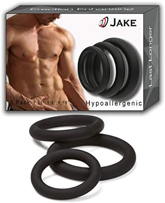 Jakko Exercise Bands - 3 PCS Different Size Black Rings - Flexible