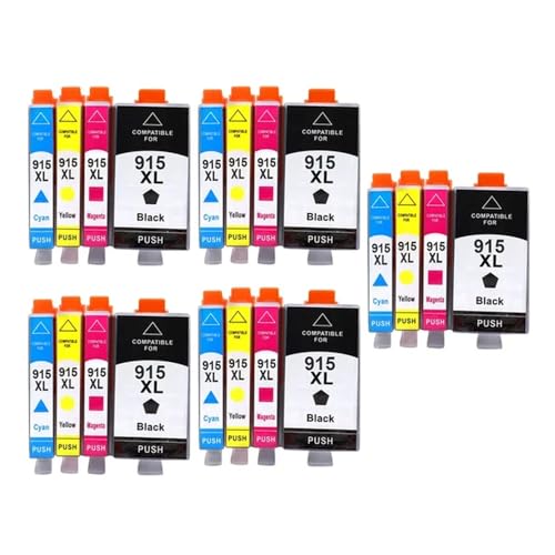 Cartouche d'encre 915 compatible OfficeJet Pro 8020 8025 encre noire et couleur 919XL