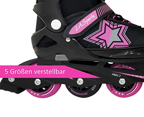 Inliner Skate Soft Kinder Jugend Damen Größenverstellung 5 Größen verstellbar