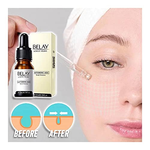 HANBOLI Facial Serums Wrinkles Essence, 2021 New Zero Pore Instant Perfection Serum, Lactobionic Acid Essence Anti-Aging Moisturizing Facial Serum to Improve Enlarged Pores for All Skin Types (A)