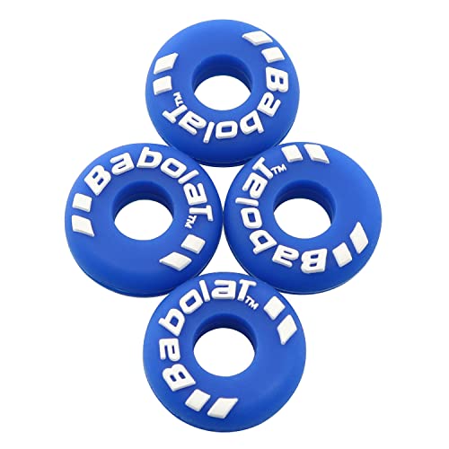 ZRM&E 4pcs Tennis Racquet Dampeners Natural Rubber Tennis Racket Damper Shock Absorber, Blue