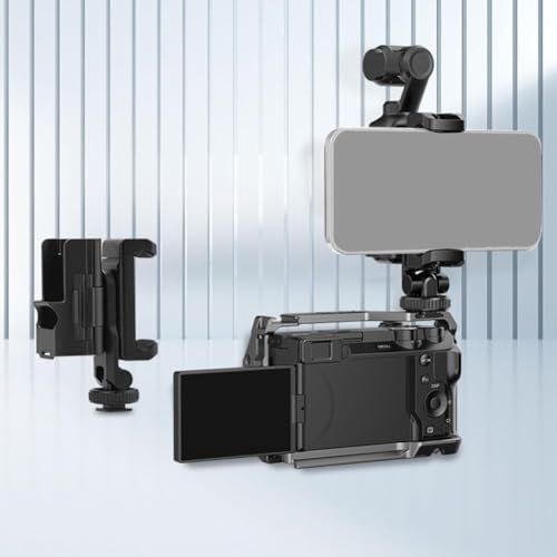 Image of yantralay Phone Holder for DJI Osmo Pocket 4 and Pocket 3, Vlogging Camera Expansion Bracket, Adjustable Adapter Frame, Live Streaming Accessories | Osmo Pocket 4 Accessories