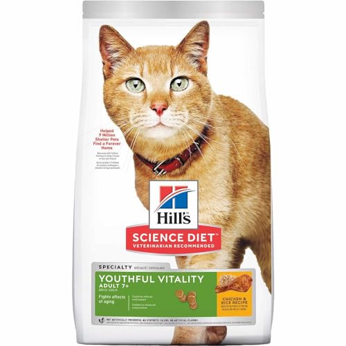 Hill's Science Diet Adult 7+ Senior Vitality Dry Cat Food, ...