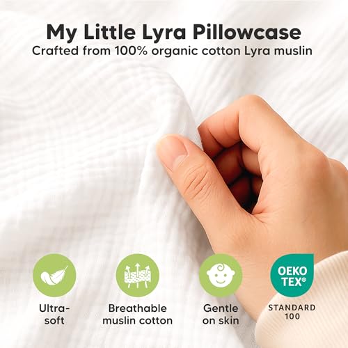 Image of KeaBabies Cotton Muslin Toddler Pillowcase 13x18 Only, 2-Pack (Flora Vale)