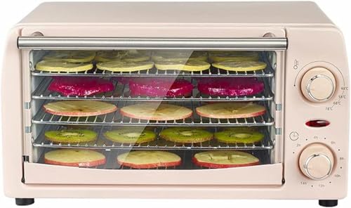 BTOIASYHF Deshidratador de Alimentos, máquina eléctrica de Frutas secas, secador de Verduras, deshidratador de Carne Seca, deshidratador de Carne, Acero Inoxidable
