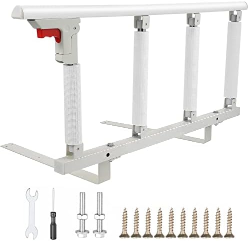 BOEASTER Bed Rails for Elderly Adults, Folding Medical Bed Safety Assist Rail Handle for Seniors Bed Side Guard to Prevent Falling Out of Bed