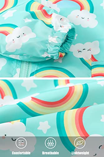 Image of Happy Cherry Kids Boys Girls Fleece Lined Windbreaker Jacket Fashion Prints Hoodie for Fall Winter
