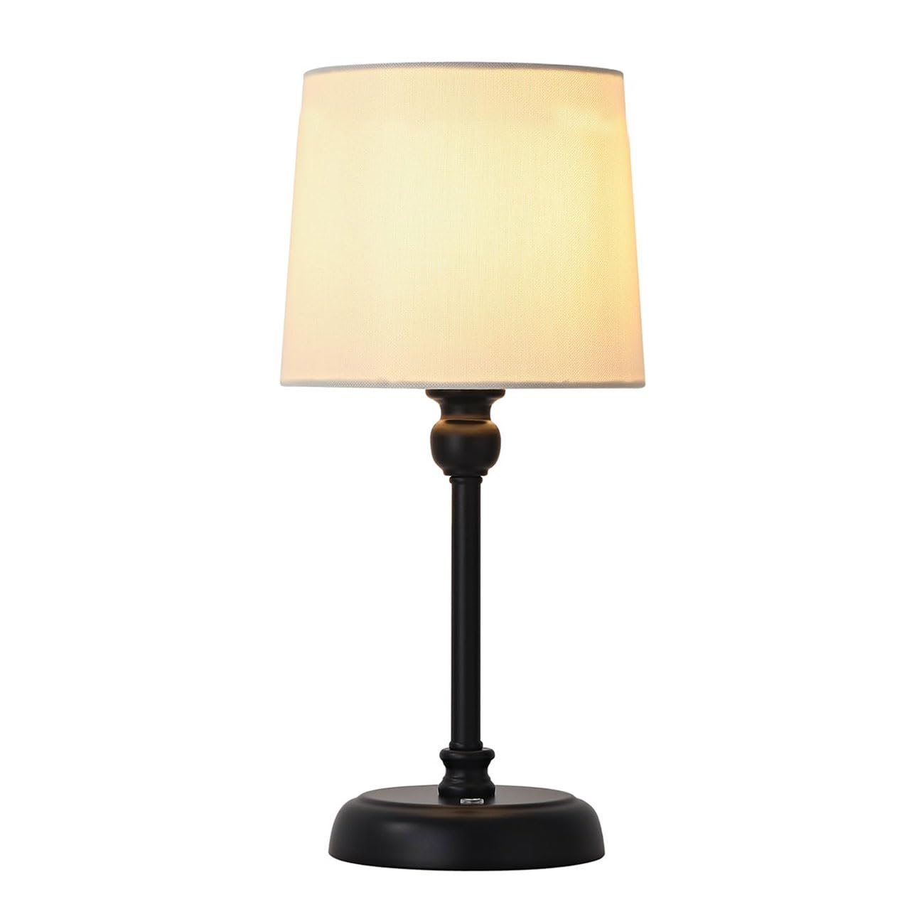 Rechargeable Cordless Table Lamp, 6000mAh Battery Bedside Lamp with Touch Dimming & Brightness Memory, Portable LED Lamp, Warm 2700K Small Dimmable Lamps for Bedroom, Living Room, Indoor - Black