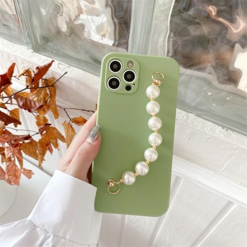 Coque iPhone 16 Pro avec bracelet perles pour garder les mains libres en soirée