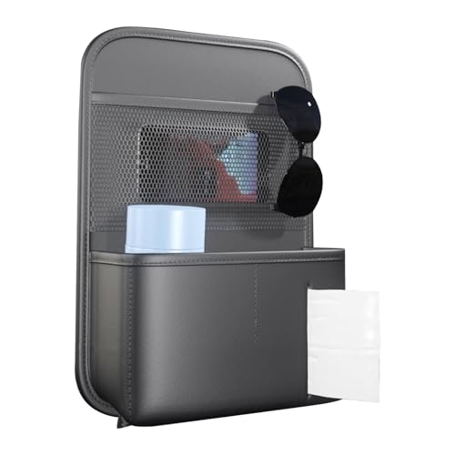 Generico Bolsa de asiento trasero, organizador para guardar objetos en el asiento trasero,Organizadores y contenedores para automóviles con respaldo para | Organizador de coche multifuncional detrás
