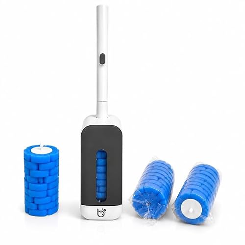 Loo Buddy Toilet Cleaning System Hygienic Tolet Brush With 16 Disposable Cleaning Pods - Hygienic Toilet Brush Alternative - Bathroom Cleaning