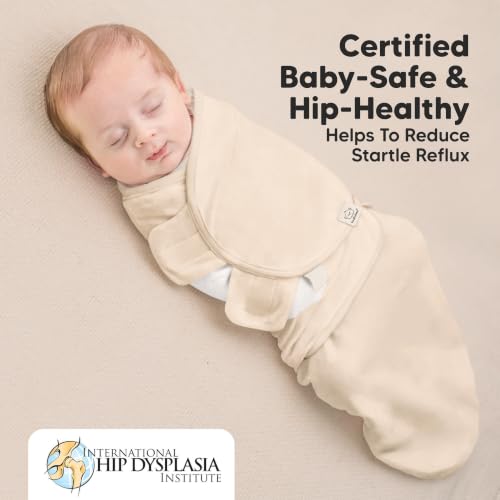 Image of KeaBabies Newborn Swaddles with Zippers, 3pk Baby Swaddle (Ecru, 0-3M) | Organic Cotton Swaddles for Newborn, Baby Swaddle 0-3 Months, Infant, Baby Girls, Boys, Soft & Durable, Easy Diaper Change