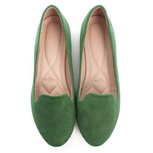 Image of Dear Time Women's Casual Loafers Flats Comfortable Round Toe Dress Shoes Slip On Ballet Flats for Women Work Office Shoes