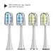 mornwell 4pcs White Standard Replacement Toothbrush Heads with Caps D01/D02 Electric Toothbrush…